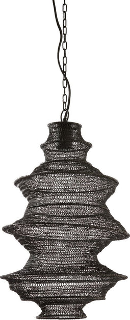 Light & Living Hanglamp Nakisha - Zwart - Ø31cm - Modern - Hanglampen Eetkamer, Slaapkamer, Woonkamer
