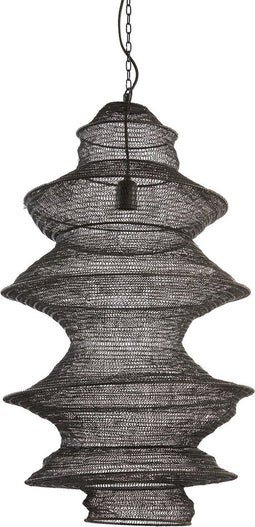 Light & Living Hanglamp Nakisha - Zwart - Ø48cm - Modern - Hanglampen Eetkamer, Slaapkamer, Woonkamer