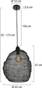 Light & Living Hanglamp Nina - Zwart - Ø38cm - Modern - Hanglampen Eetkamer, Slaapkamer, Woonkamer
