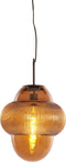 Light & Living Hanglamp Ovnis - Glas - 35cm - Bruin