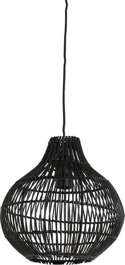 Light & Living Hanglamp Pacino - Zwart - Ø30cm - Bohemian - Hanglampen Eetkamer, Slaapkamer, Woonkamer