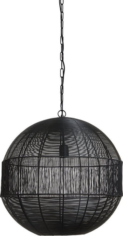 Light & Living Hanglamp Pilka - Ø55cm - Mat Zwart
