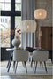 Light & Living Hanglamp Plumeria - Zand - Ø50cm - Modern - Hanglampen Eetkamer, Slaapkamer, Woonkamer