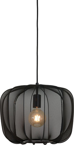 Light & Living Hanglamp Plumeria - Zwart - Ø40cm - Modern - Hanglampen Eetkamer, Slaapkamer, Woonkamer