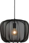 Light & Living Hanglamp Plumeria - Zwart - Ø40cm - Modern - Hanglampen Eetkamer, Slaapkamer, Woonkamer