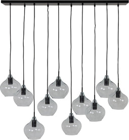 Light & Living Hanglamp Rakel - 10-Lamps - Mat Zwart