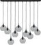 Light & Living Hanglamp Rakel - 10-Lamps - Mat Zwart
