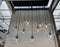 Light & Living Hanglamp Rakel - 10-Lamps - Mat Zwart
