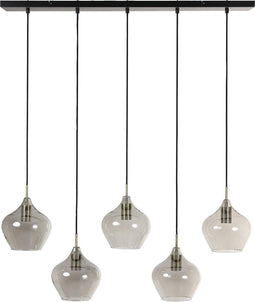 Light & Living Hanglamp Rakel - Antiek Brons - 5L 104x20x120cm - Modern - Hanglampen Eetkamer, Slaapkamer, Woonkamer