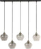 Light & Living Hanglamp Rakel - Antiek Brons - 5L 104x20x120cm - Modern - Hanglampen Eetkamer, Slaapkamer, Woonkamer
