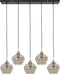 Light & Living Hanglamp Rakel - Antiek Brons - 5L 104x20x120cm - Modern - Hanglampen Eetkamer, Slaapkamer, Woonkamer