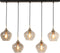 Light & Living Hanglamp Rakel - Antiek Brons - 5L 104x20x120cm - Modern - Hanglampen Eetkamer, Slaapkamer, Woonkamer