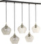 Light & Living Hanglamp Rakel - Antiek Brons - 5L 104x20x120cm - Modern - Hanglampen Eetkamer, Slaapkamer, Woonkamer
