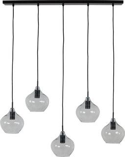 Light & Living Hanglamp Rakel - Zwart - 104x20x120cm - 5L - Modern - Hanglampen Eetkamer, Slaapkamer, Woonkamer