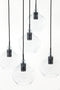 Light & Living Hanglamp Rakel - Zwart - Ø61cm - 5L - Modern - Hanglampen Eetkamer, Slaapkamer, Woonkamer