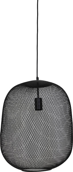 Light & Living Hanglamp Reilley - Zwart - Ø40cm - Modern - Hanglampen Eetkamer, Slaapkamer, Woonkamer