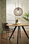 Light & Living Hanglamp Reilley - Zwart - Ø40cm - Modern - Hanglampen Eetkamer, Slaapkamer, Woonkamer