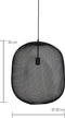 Light & Living Hanglamp Reilley - Zwart - Ø50cm - Modern - Hanglampen Eetkamer, Slaapkamer, Woonkamer
