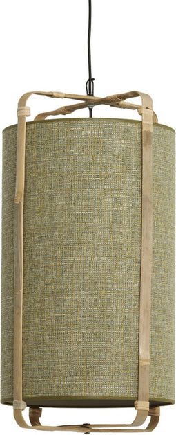 Light & Living Hanglamp Sendai - Jute en bamboe - 27cm - Groen