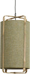 Light & Living Hanglamp Sendai - Jute en bamboe - 27cm - Groen