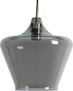 Light & Living Hanglamp Solly - Smoke Glas - Ø30cm - Modern - Hanglampen Eetkamer, Slaapkamer, Woonkamer
