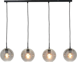Light & Living Hanglamp Subar - Smoke Glas - 114x20x120cm - 4L - Modern - Hanglampen Eetkamer, Slaapkamer, Woonkamer