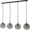 Light & Living Hanglamp Subar - Smoke Glas - 114x20x120cm - 4L - Modern - Hanglampen Eetkamer, Slaapkamer, Woonkamer