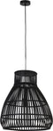 Light & Living Hanglamp Timaka - Zwart - Ø46cm - Bohemian - Hanglampen Eetkamer, Slaapkamer, Woonkamer