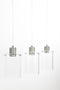 Light & Living Hanglamp Vancouver - Nikkel Glas - 65x12x18,5cm - 3L - Modern - Hanglampen Eetkamer, Slaapkamer, Woonkamer