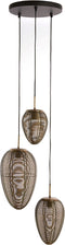 Light & Living Hanglamp Yaelle - Antiek Brons - Ø36cm - 3L - Modern - Hanglampen Eetkamer, Slaapkamer, Woonkamer