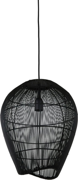 Light & Living Hanglamp Yumi - Zwart - Ø34cm - Modern - Hanglampen Eetkamer, Slaapkamer, Woonkamer