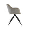 Light & Living Jaimy Eetkamerstoel - Lichtgrijs/Zwart - 61x53.5x77cm