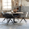 Light & Living Jaimy Eetkamerstoel - Lichtgrijs/Zwart - 61x53.5x77cm