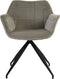 Light & Living Jaimy Eetkamerstoel - Lichtgrijs/Zwart - 61x53.5x77cm