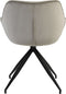 Light & Living Jaimy Eetkamerstoel - Lichtgrijs/Zwart - 61x53.5x77cm