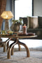 Light&living Kaarsenhouder 38,5x31x4 cm COJA hout roodbruin