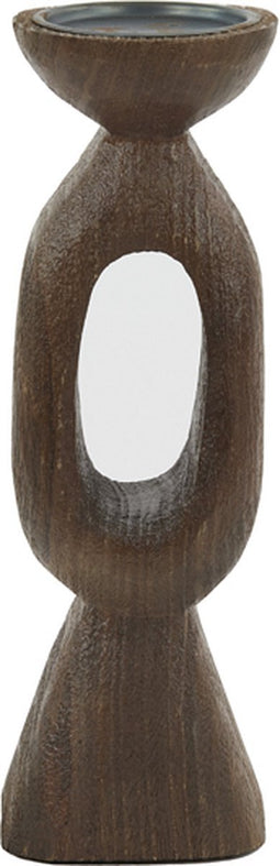 Light&living Kandelaar 11x11x36 cm DJANGO hout mat roodbruin