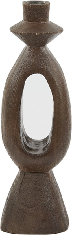 Light&living Kandelaar 11x11x36 cm DJANGO hout mat roodbruin