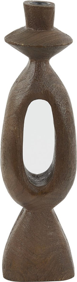 Light&living Kandelaar 13x13x43 cm DJANGO hout mat roodbruin