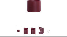 Light & Living Kap cilinder 25-25-18 cm IMANI bordeaux E27