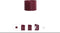 Light & Living Kap cilinder 25-25-18 cm IMANI bordeaux E27