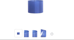 Light & Living Kap cilinder 25-25-18 cm PARADOX blauw E27