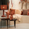Light&living Kap cilinder 30-30-21 cm TOSSA jute steenrood
