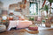 Light & Living Kap cilinder LINEN50-50-38 cm-donker