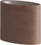 Light&living Kap ovaal recht smal 30-15-25 cm VELOURS chocolade bruin