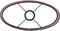 Light&living Kap ovaal recht smal 30-15-25 cm VELOURS chocolade bruin