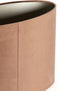 Light&living Kap ovaal recht smal 38-17,5-28 cm VELOURS chocolade bruin