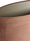 Light&living Kap ovaal recht smal 38-17,5-28 cm VELOURS chocolade bruin