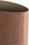 Light&living Kap ovaal recht smal 38-17,5-28 cm VELOURS chocolade bruin