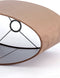 Light&living Kap ovaal recht smal 38-17,5-28 cm VELOURS chocolade bruin